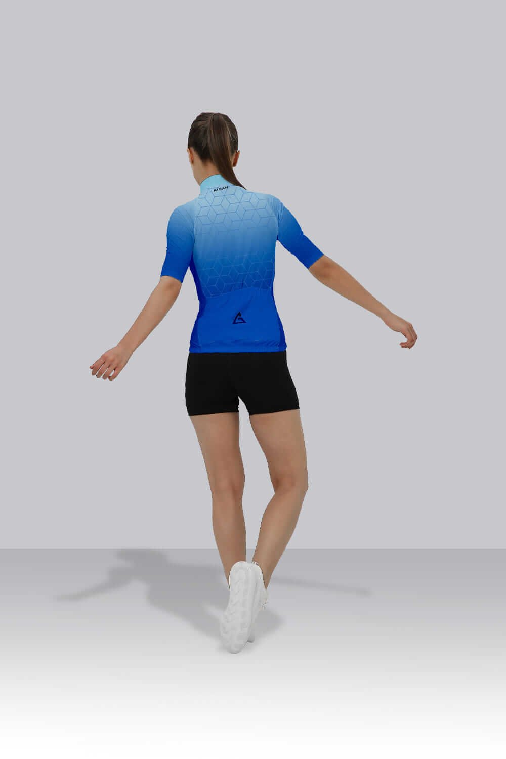 Blue Hexa Race Fit Cycling Jersey - Image 2