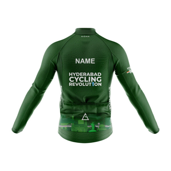 Club Fit Full Sleeve Cycling Jersey Team Hyderabad Cycling Revolution (BACK)