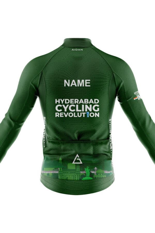 Club Fit Full Sleeve Cycling Jersey Team Hyderabad Cycling Revolution (BACK)