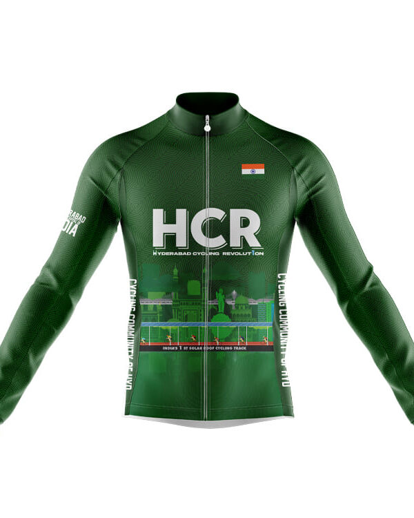 Club Fit Full Sleeve Cycling Jersey Team Hyderabad Cycling Revolution (FRONT)