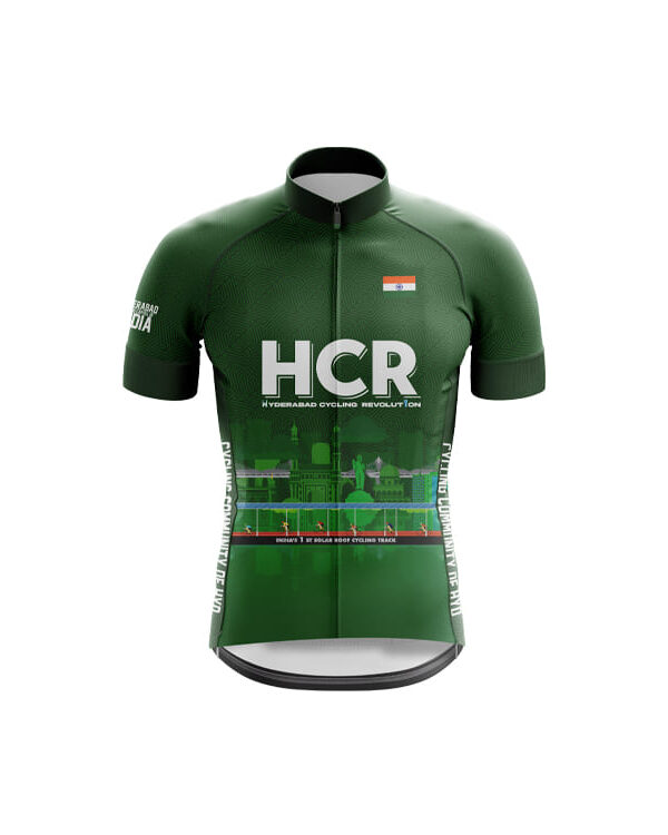 Club Fit Half Sleeve Cycling Jersey Team Hyderabad Cycling Revolution (FRONT)