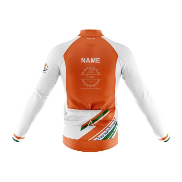 Bharath Edition Club Fit Full Sleeve Cycling Jersey - Horamavu Cycling Squad - Image 2