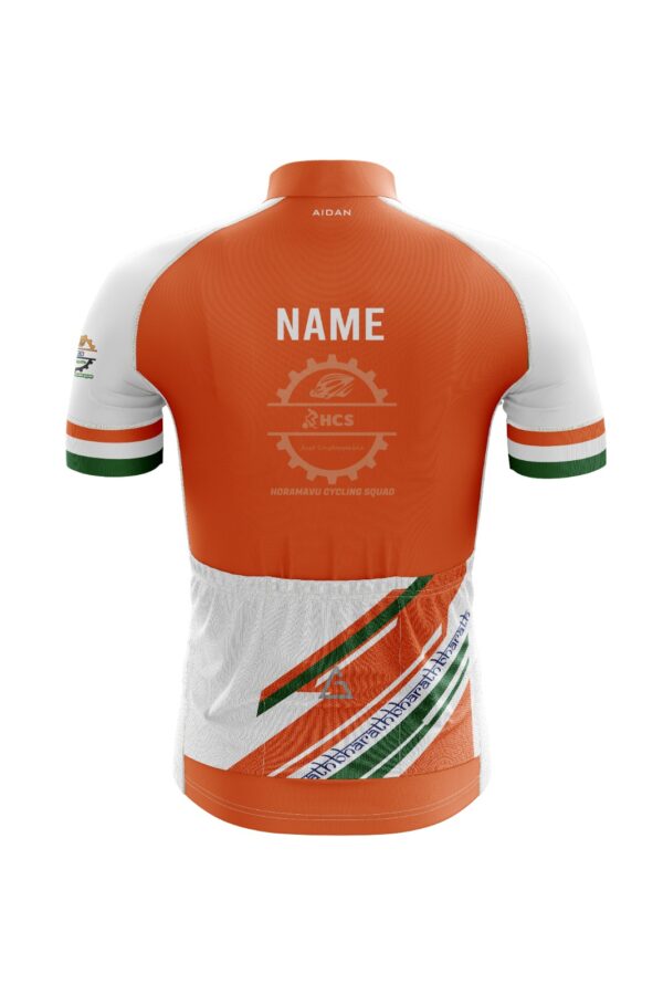 Bharath Edition Club Fit Half Sleeve Cycling Jersey - Horamavu Cycling Squad (BACK)