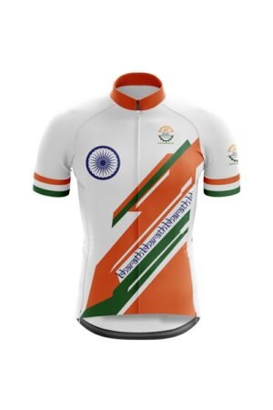 Bharath Edition Club Fit Half Sleeve Cycling Jersey - Horamavu Cycling Squad (FRONT)