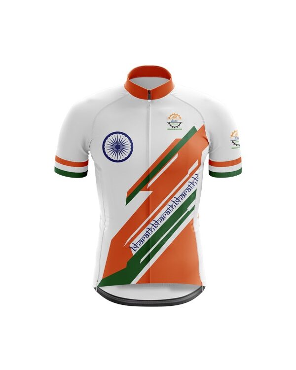 Bharath Edition Club Fit Half Sleeve Cycling Jersey - Horamavu Cycling Squad (FRONT)