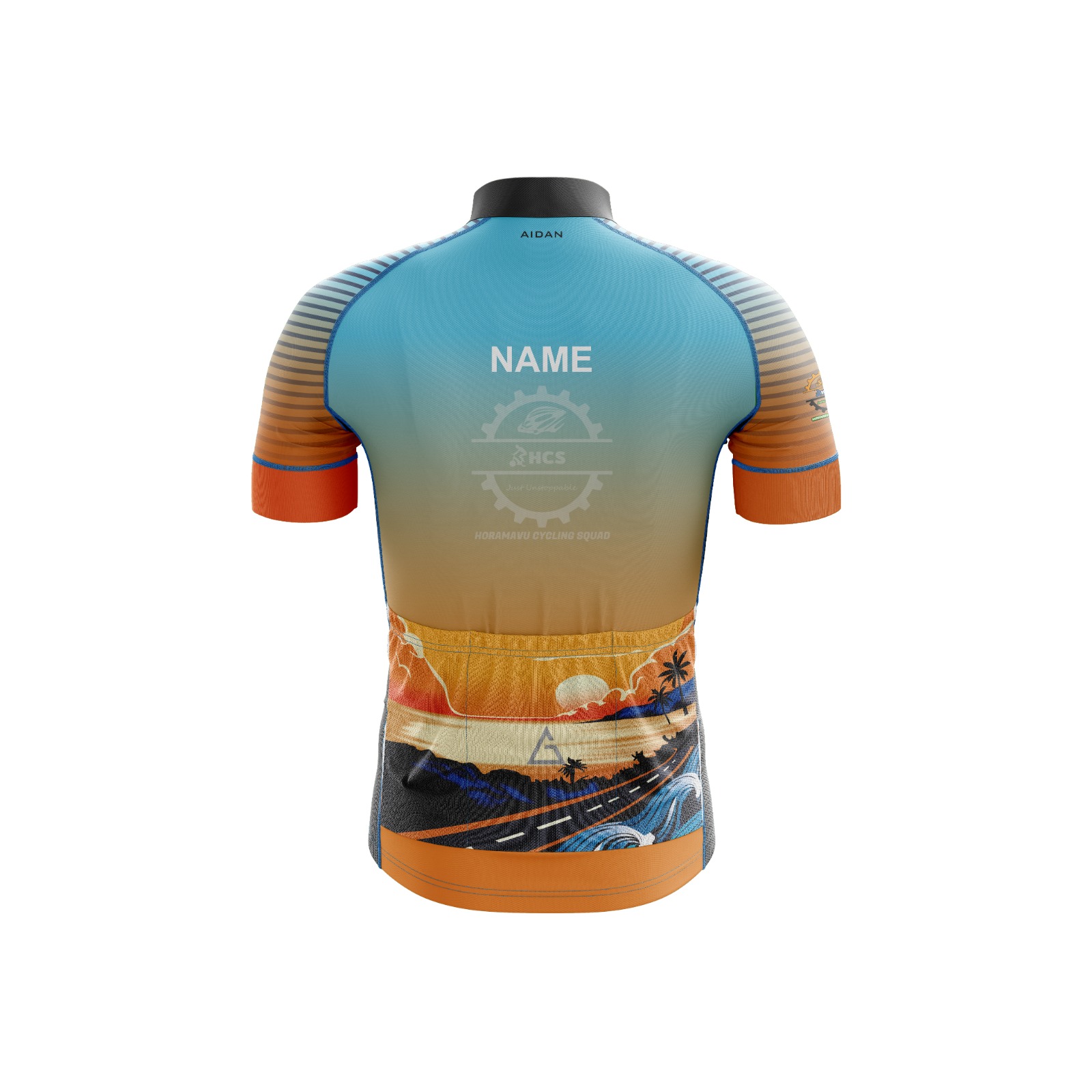 C2C Club Fit Half Sleeve Cycling Jersey - Horamavu Cycling Squad (BACK)