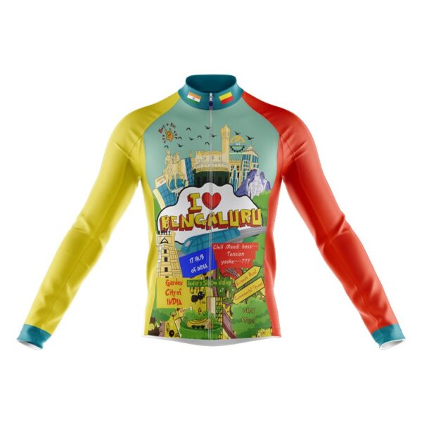 Club Fit Full Sleeve Cycling Jersey Horamavu Cycling Squad (FRONT)