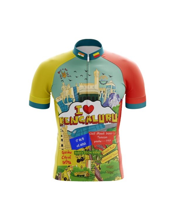 Club Fit Half Sleeve Cycling Jersey Horamavu Cycling Squad (FRONT)