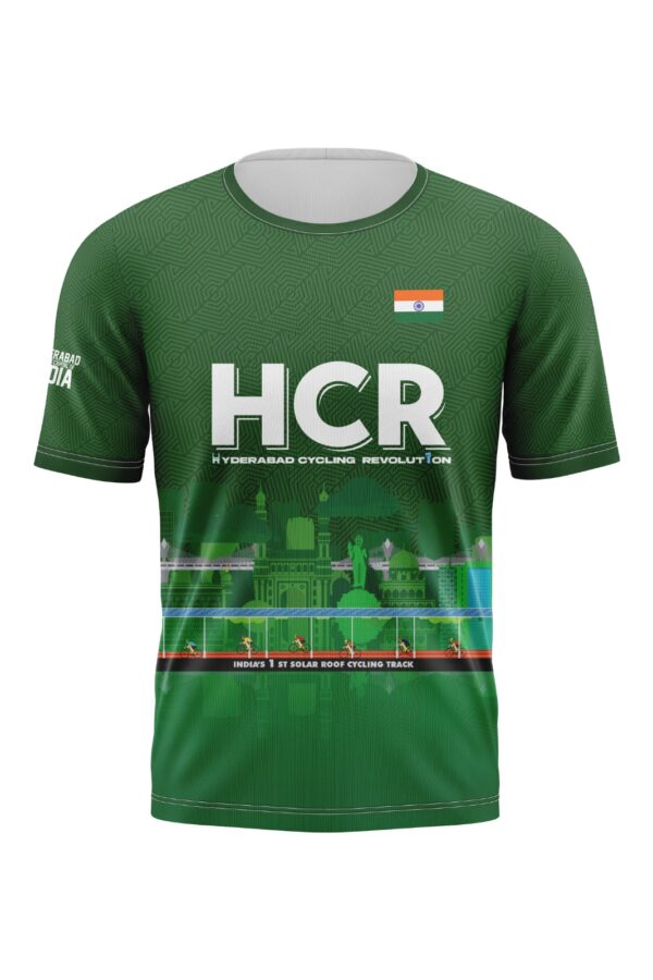 Cycling T Shirt Half Sleeve Cycling Jersey Team Hyderabad Cycling Revolution (BACK)