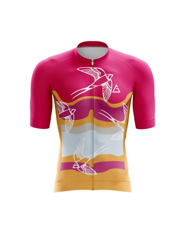 Soaring Swallow Jersey - Race Fit Cycling Jersey (FRONT)