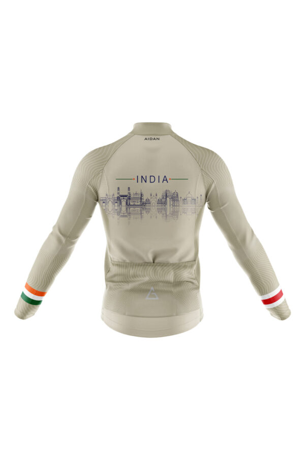 LEL 2025: Sandstone Spirit – Beige Edition Club Fit Full Sleeve Cycling Jersey - Image 2
