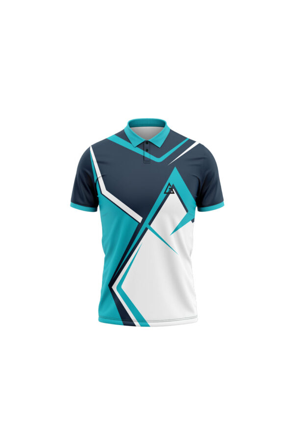 Aidan Global Velocity Strike Jersey in teal, white & navy design