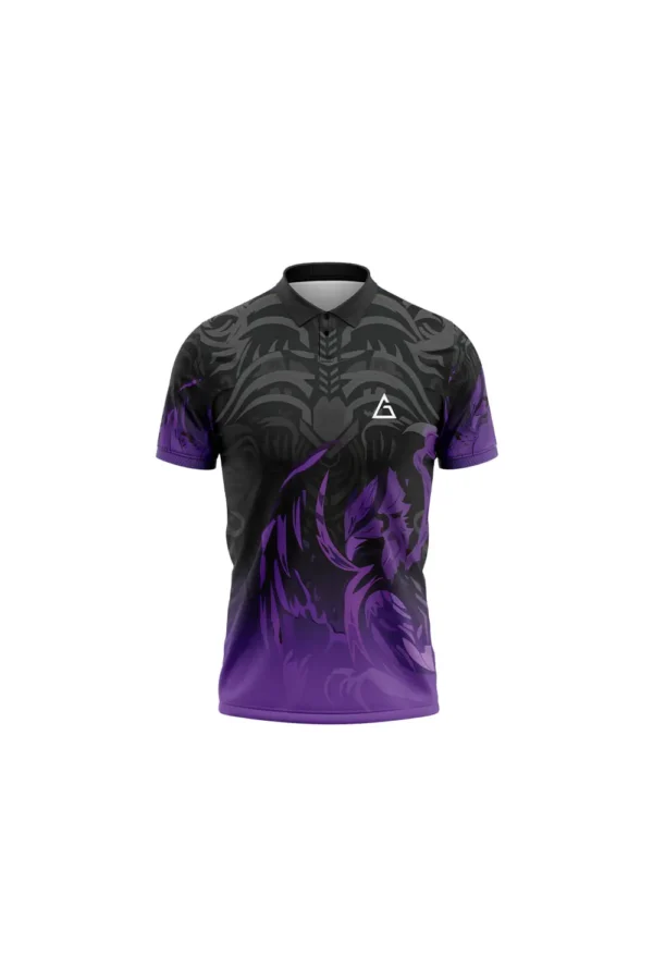 Spectra Black Super Premium Custom Cricket Jersey – Black and Purple Design by Aidan Global