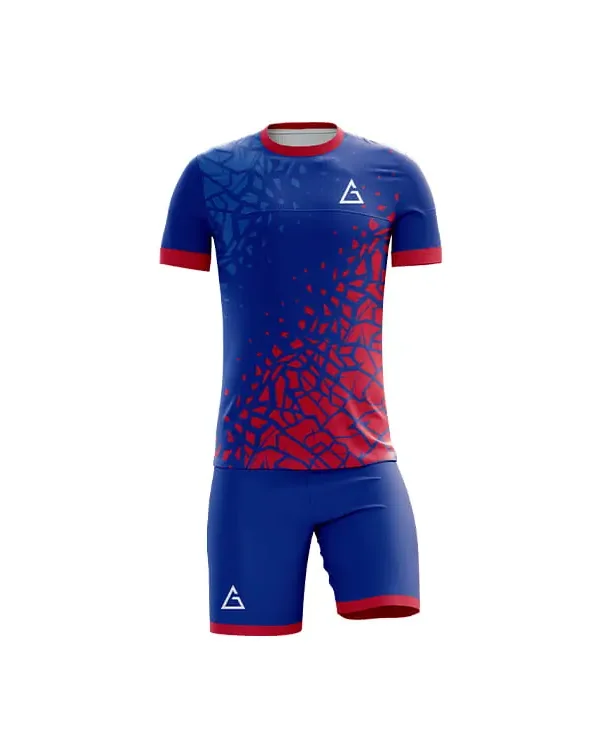 Fully sublimation football kit CrimsonShatter design