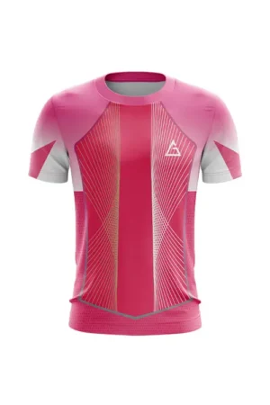 Barcelona pink jersey design inspired edition with gradient colour and geometric line detailing on front