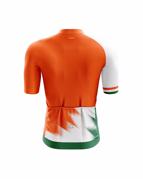 Tricolore Pro Race Cycling Jersey back view breathable performance fabric
