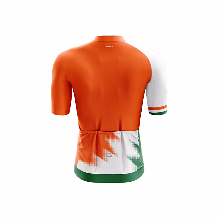 Tricolore Pro Race Cycling Jersey back view breathable performance fabric