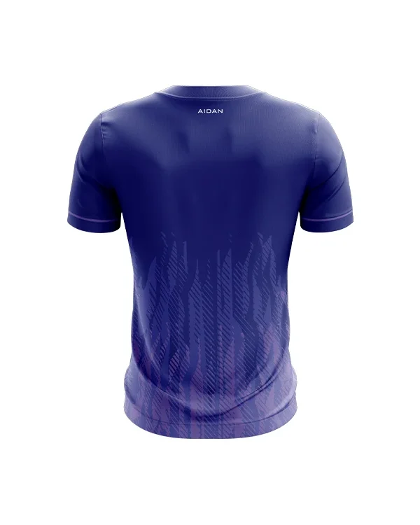 Barcelona style supporter football jersey back view
