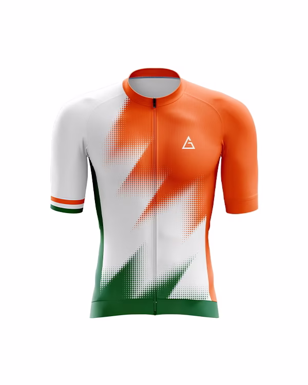 race fit cycling jersey india front view aerodynamic performance fit