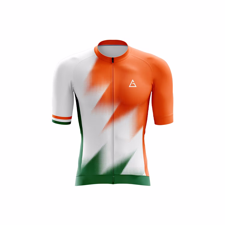 race fit cycling jersey india front view aerodynamic performance fit
